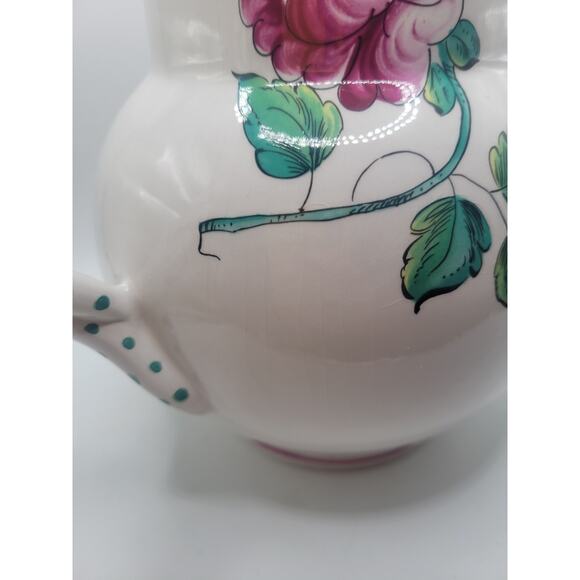 Tiffany And Co. Strasbourg Flowers Portugal Snake Handle Pitcher - Picture 6 of 10